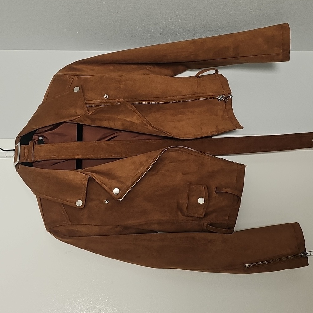 Aritzia | Talula • Morton Faux Suede Moto Jacket